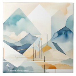 Abstracte geest tegeltje