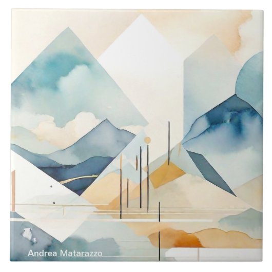 Abstracte geest tegeltje (Voorkant)