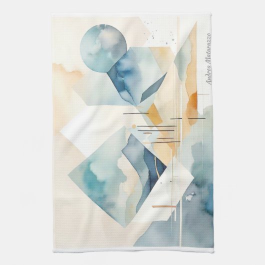 Abstracte geest theedoek (Verticaal)