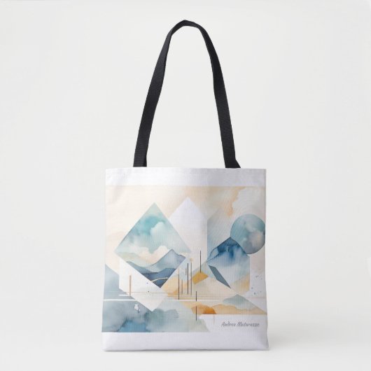 Abstracte geest tote bag (Voorkant)