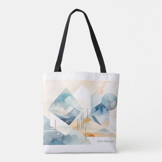 Abstracte geest tote bag (Achterkant)