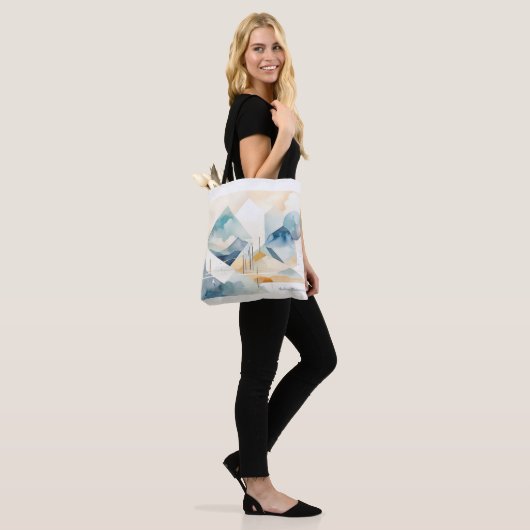 Abstracte geest tote bag (Op model)