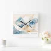 Abstracte geest vierkante klok (Huis)