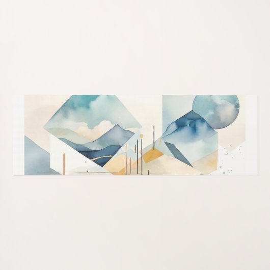 Abstracte geest yogamat (Achterkant (horizontaal))