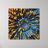 Abstracte gegevensstroomkunst canvas afdruk (Voorkant)
