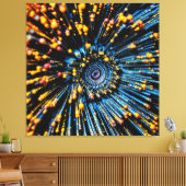 Abstracte gegevensstroomkunst canvas afdruk (Insitu (Woonkamer))