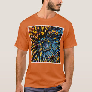 Abstracte gegevensstroomkunst t-shirt