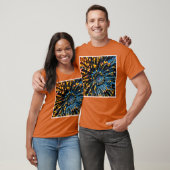 Abstracte gegevensstroomkunst t-shirt (Unisex)