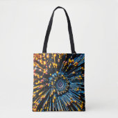 Abstracte gegevensstroomkunst tote bag (Voorkant)