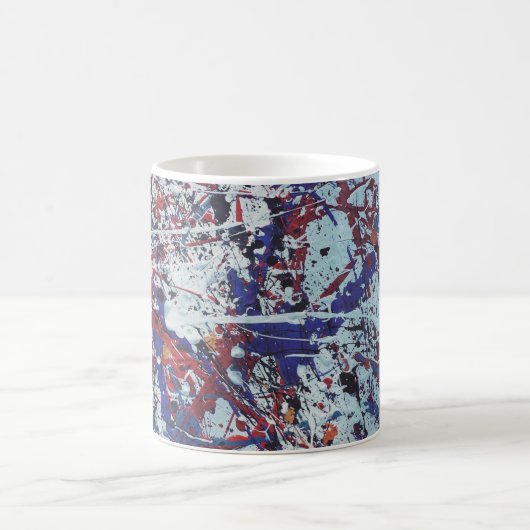 Abstracte, gekleurde Mok (Center)