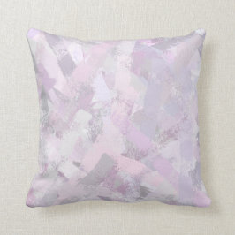 Abstracte gekleurde penseelstreken, structuur kussen