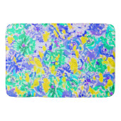 Abstracte gekleurde springbloemen badmat (Voorkant)