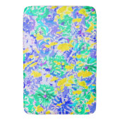 Abstracte gekleurde springbloemen badmat (Voorkant Verticaal)