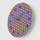 Abstracte gekleurde vormen grote klok (Hoek)