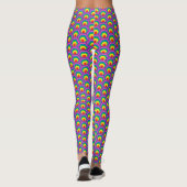 Abstracte gekleurde vormen leggings (Achterkant)