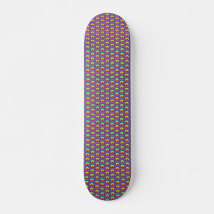 Abstracte gekleurde vormen persoonlijk skateboard