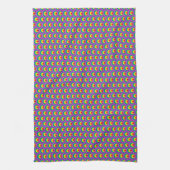 Abstracte gekleurde vormen theedoek (Verticaal)