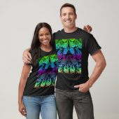 abstracte gekleurde vouwen t-shirt (Unisex)