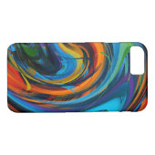 Abstracte gekleurde wervelkolom Case-Mate iPhone case (Achterkant (Horizontaal))