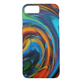 Abstracte gekleurde wervelkolom Case-Mate iPhone case (Achterkant)