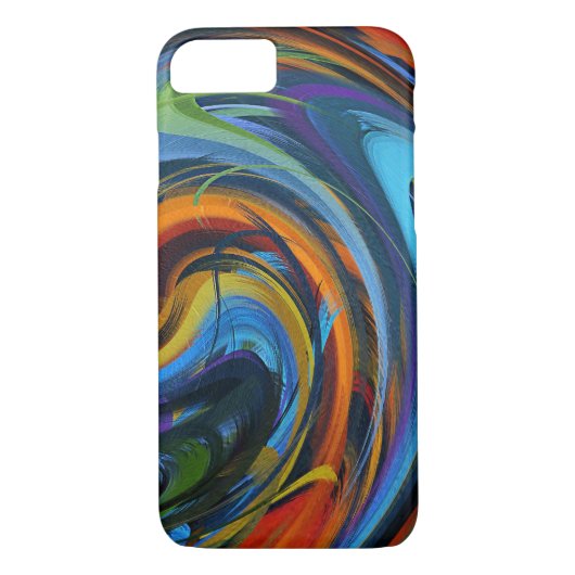 Abstracte gekleurde wervelkolom Case-Mate iPhone case (Achterkant)