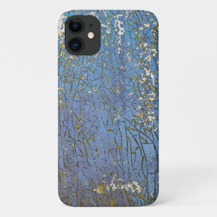 abstracte gekraakte blauwe verf Case-Mate iPhone case