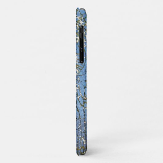 abstracte gekraakte blauwe verf Case-Mate iPhone case (Achterkant/links)
