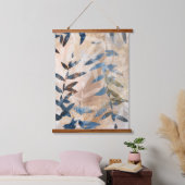 Abstracte gelaagde bladeren hangend wandkleed (Slaapkamer)