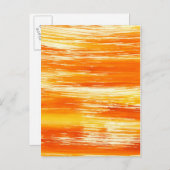 Abstracte gele achtergrond vanaf waterverf briefkaart (Voorkant / Achterkant)