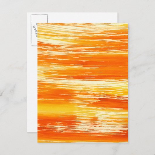 Abstracte gele achtergrond vanaf waterverf briefkaart (Voorkant / Achterkant)