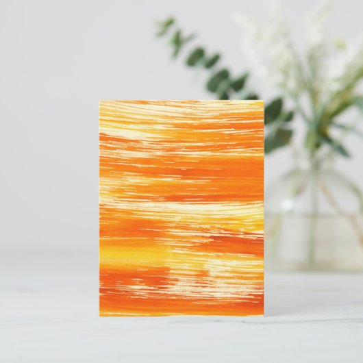 Abstracte gele achtergrond vanaf waterverf briefkaart (Staand voorkant)