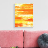Abstracte gele achtergrond vanaf waterverf canvas afdruk (Insitu (Woonkamer))