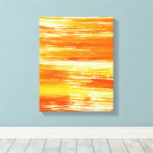 Abstracte gele achtergrond vanaf waterverf canvas afdruk (Insitu (Houten vloer))