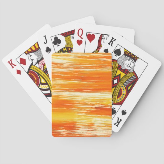 Abstracte gele achtergrond vanaf waterverf pokerkaarten (Achterkant)