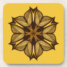 Abstracte gele bloem