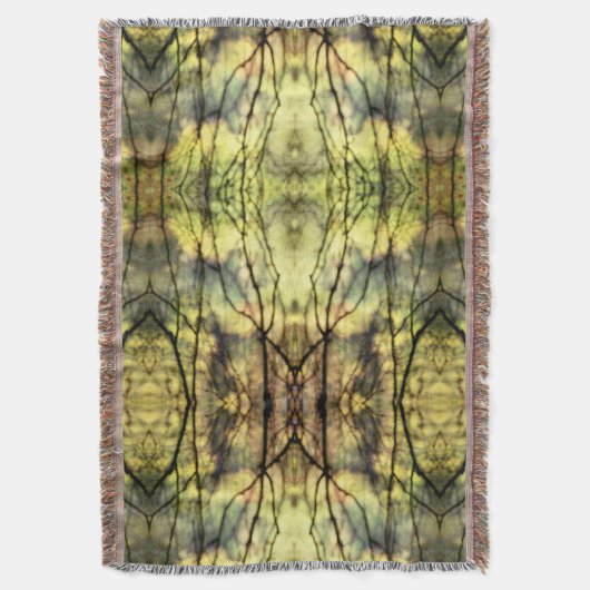 Abstracte gele bomen deken (Voorkant Verticaal)