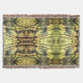 Abstracte gele bomen deken (Voorkant)