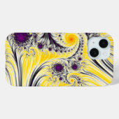Abstracte gele fractale kunst Case-Mate iPhone case (Achterkant (horizontaal))
