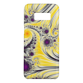 Abstracte gele fractale kunst iPhone 15 case