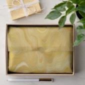 Abstracte gele golven tissuepapier (Geschenk)