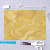 Abstracte gele golven tissuepapier (Craft)