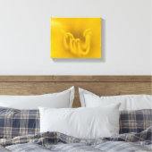 Abstracte Gele Hibiscus Bloem Canvas Afdruk (Insitu (Slaapkamer))