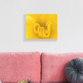 Abstracte Gele Hibiscus Bloem Canvas Afdruk (Insitu (Woonkamer))