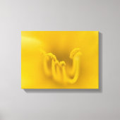 Abstracte gele hibiscus flower canvas afdruk (Voorkant)