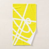 Abstracte gele kunst bad handdoek (Handdoek)