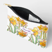 Abstracte gele narcis bloem watercolor meisjes etui (Open)
