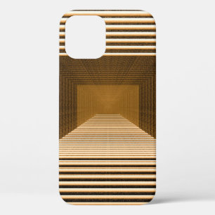 Abstracte gele piramide bevat diepte Case-Mate iPhone case
