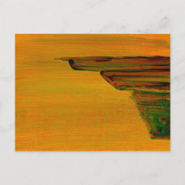 Abstracte gele post Kaart