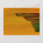 Abstracte gele post Kaart (Voorkant)