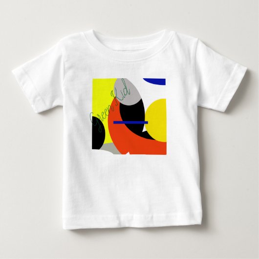 Abstracte gele rode blauwe kunst (Voorkant)